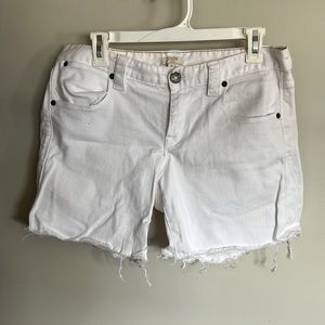 J Crew White Jean Mom Shorts